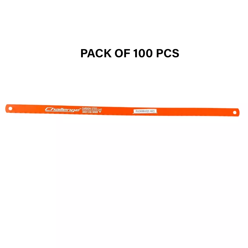 Crown Challenge Cielo Blades All Hard Orange Color 24 TPI 1/2 Inch (1.27 cm) C-62 for Industrial Use, (Pack of 100 Pcs)
