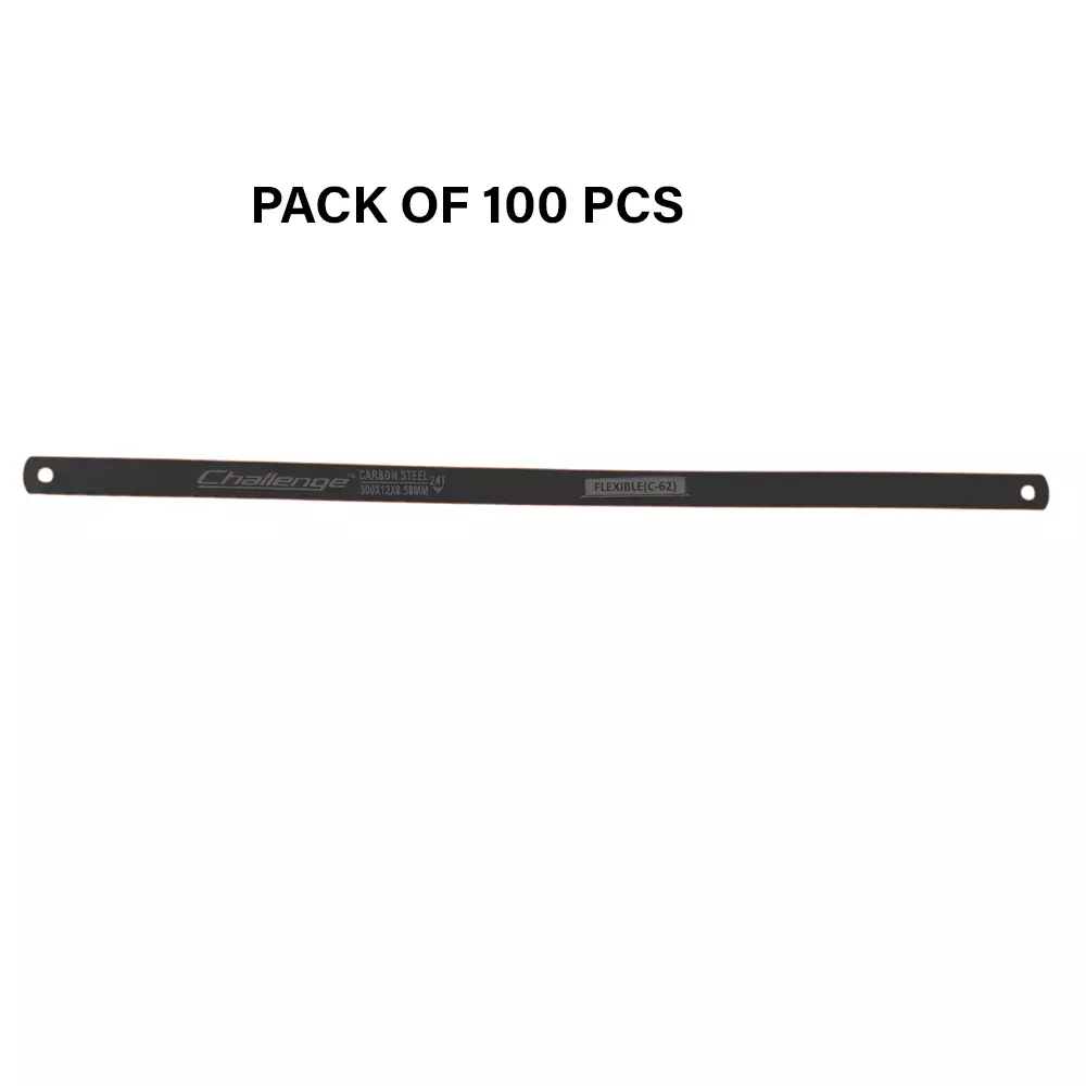Crown Challenge Cielo Blades All Hard Black Color 24 TPI 1/2 Inch (1.27 cm) C-62 for Industrial Use, (Pack of 100 Pcs)