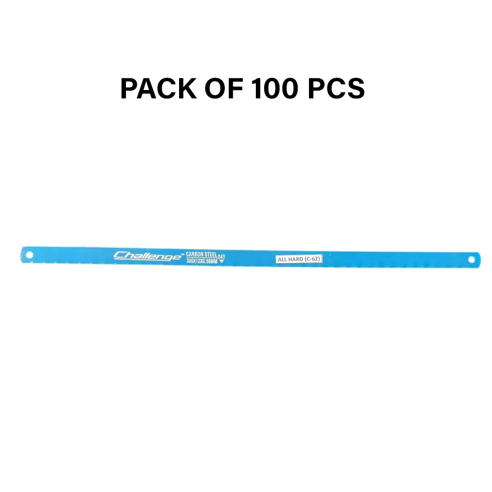 Crown Challenge Cielo Blades All Hard Blue Color 24 TPI 1/2 Inch (1.27 cm) C-62 for Industrial Use, (Pack of 100 Pcs)