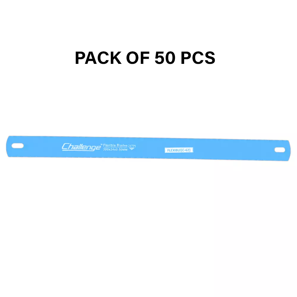 Crown Challenge Cielo Blades All Hard Blue Color 18 TPI 1 Inch (2.54 cm) C-62 for Industrial Use, (Pack of 50 Pcs)