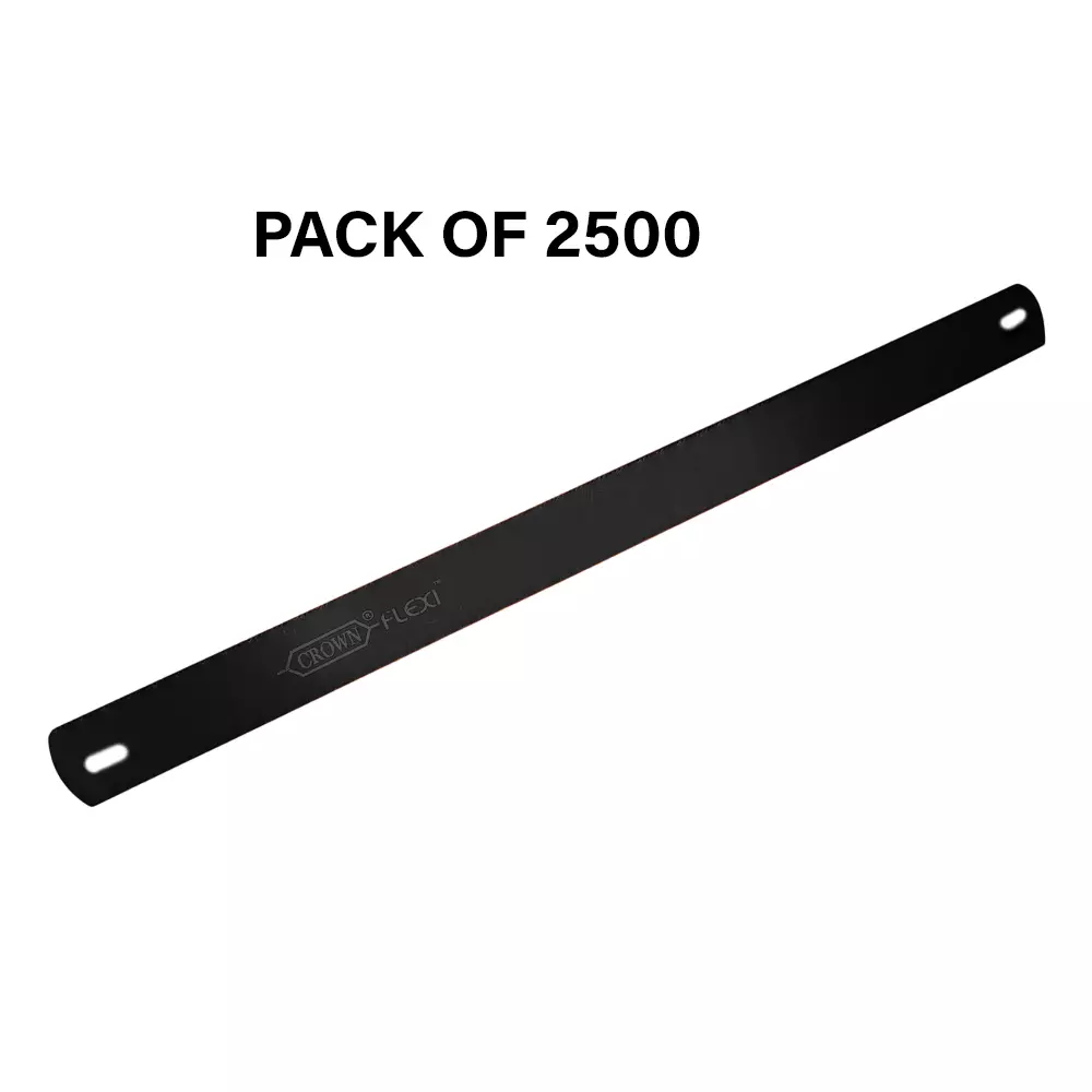 Crown Eco Flexi Hacksaw Blades 24 TPI Black Color 1/2 Inch (1.27 cm) Size C-62 for Industrial Use, (Pack of 2500 Pcs)