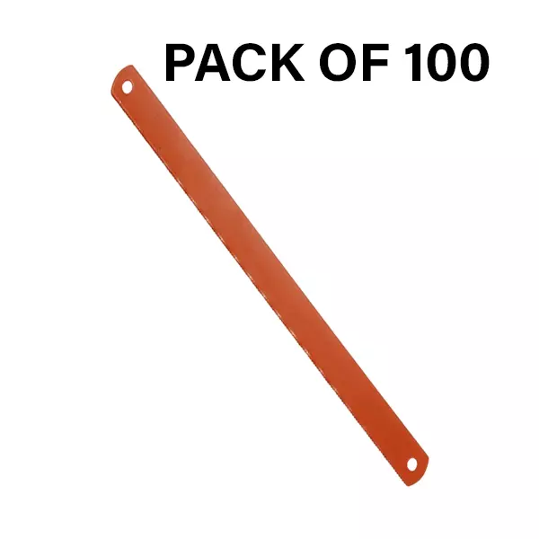 Crown Super Hacksaw Blades 24 TPI Lycre Color 1/2 Inch (1.27 cm) Size C-62 for Industrial Use, (Pack of 100 Pcs)