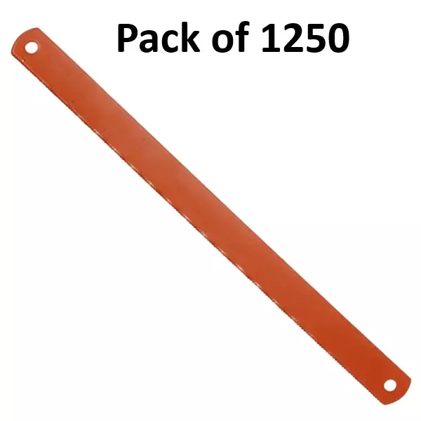 Crown Super Hacksaw Blades 14 TPI Lycre 1 Inch (2.54 cm) Size C-62 for Industrial Use, (Pack of 1250 Pcs)