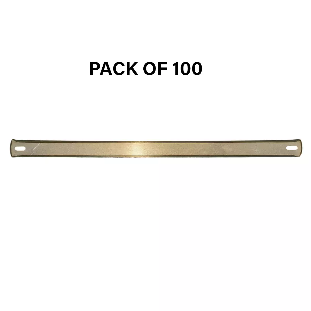 Crown Eco Flexi Hacksaw Blades 24 TPI Oil Color 1/2 Inch (1.27 cm) Size C-62 for Industrial Use, (Pack of 100 Pcs)