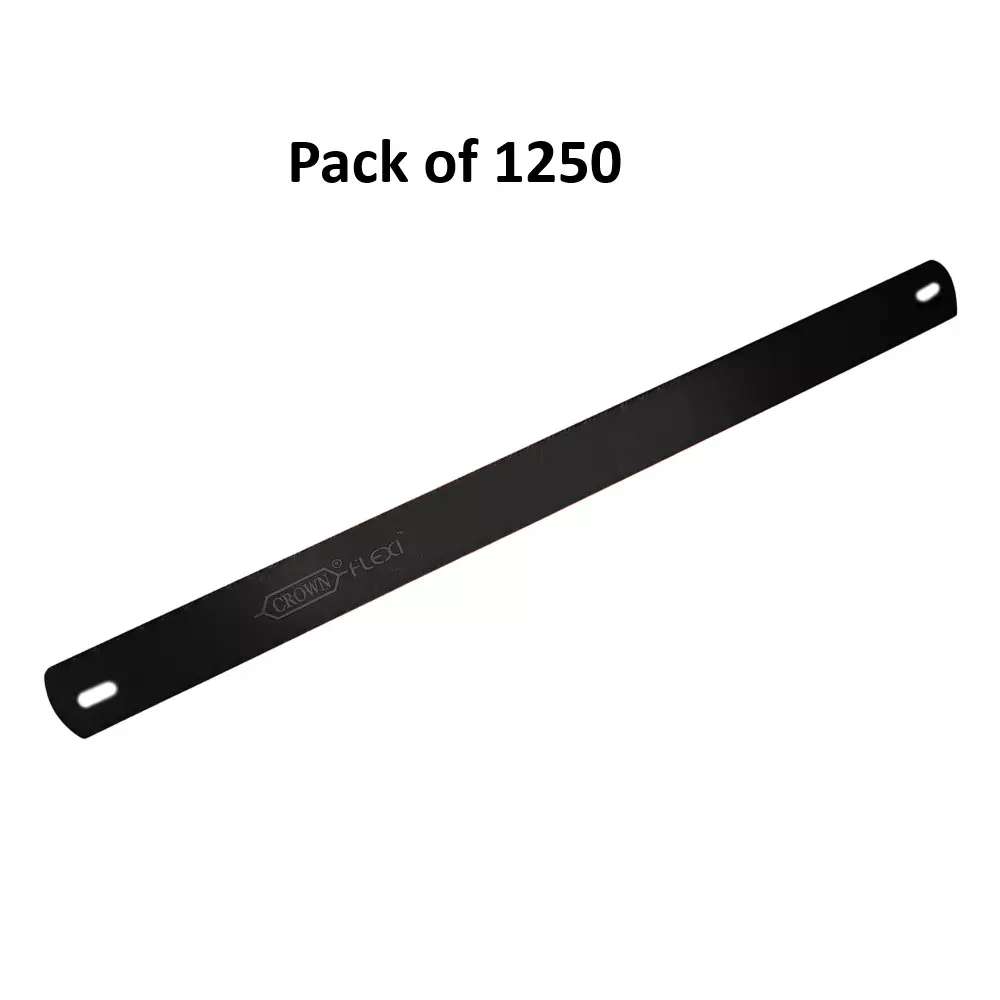 Crown Eco Flexi Hacksaw Blades 14 TPI Black 1 Inch (2.54 cm) Size C-62 for Industrial Use, (Pack of 1250 Pcs)