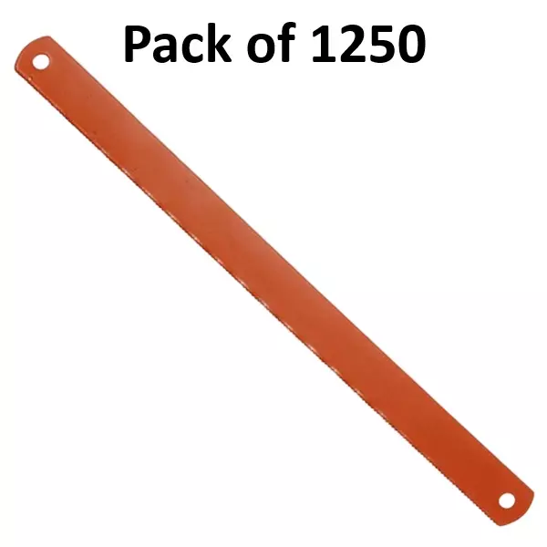 Crown Super Hacksaw Blades 18 TPI Lycre 1 Inch (2.54 cm) Size C-62 for Industrial Use, (Pack of 1250 Pcs)