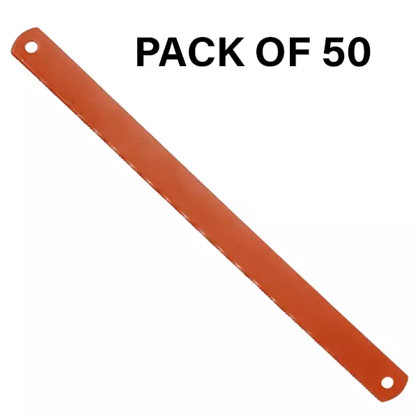 Crown Super Hacksaw Blades 14 TPI Lycre Color 1 Inch (2.54 cm) Size C-62 for Industrial Use, (Pack of 50 Pcs)