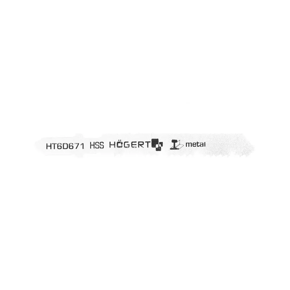 Hogert Technik Jig Saw Blade Straight Line Cut 50 mm Cutting Length and 76 mm Overall Length, HT6D671 (Pack of 5)