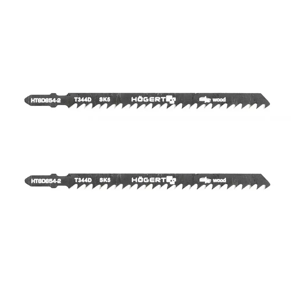 Hogert Technik Jig Saw Blade Fast Cut 110 mm Cutting Length and 132 mm Overall Length, HT6D654-2 (Pack of 2)