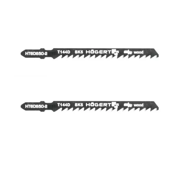 Hogert Technik Jig Saw Blade 75 mm Cutting Length and 100 mm Overall Length, HT6D650-2 (Pack of 2)