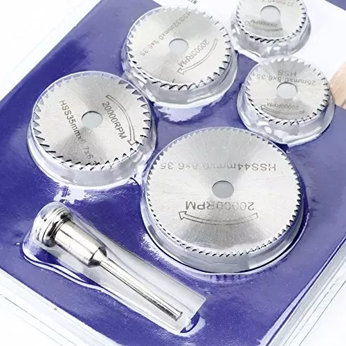 YADAV 6 Pcs HSS Mini Circular Saw Blade Set for Rotary Tool Cutting