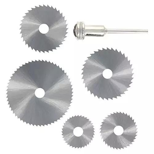 YADAV 6 Pcs HSS Circular Saw Blades Wood Cutting Discs for Rotary Drill Tools
