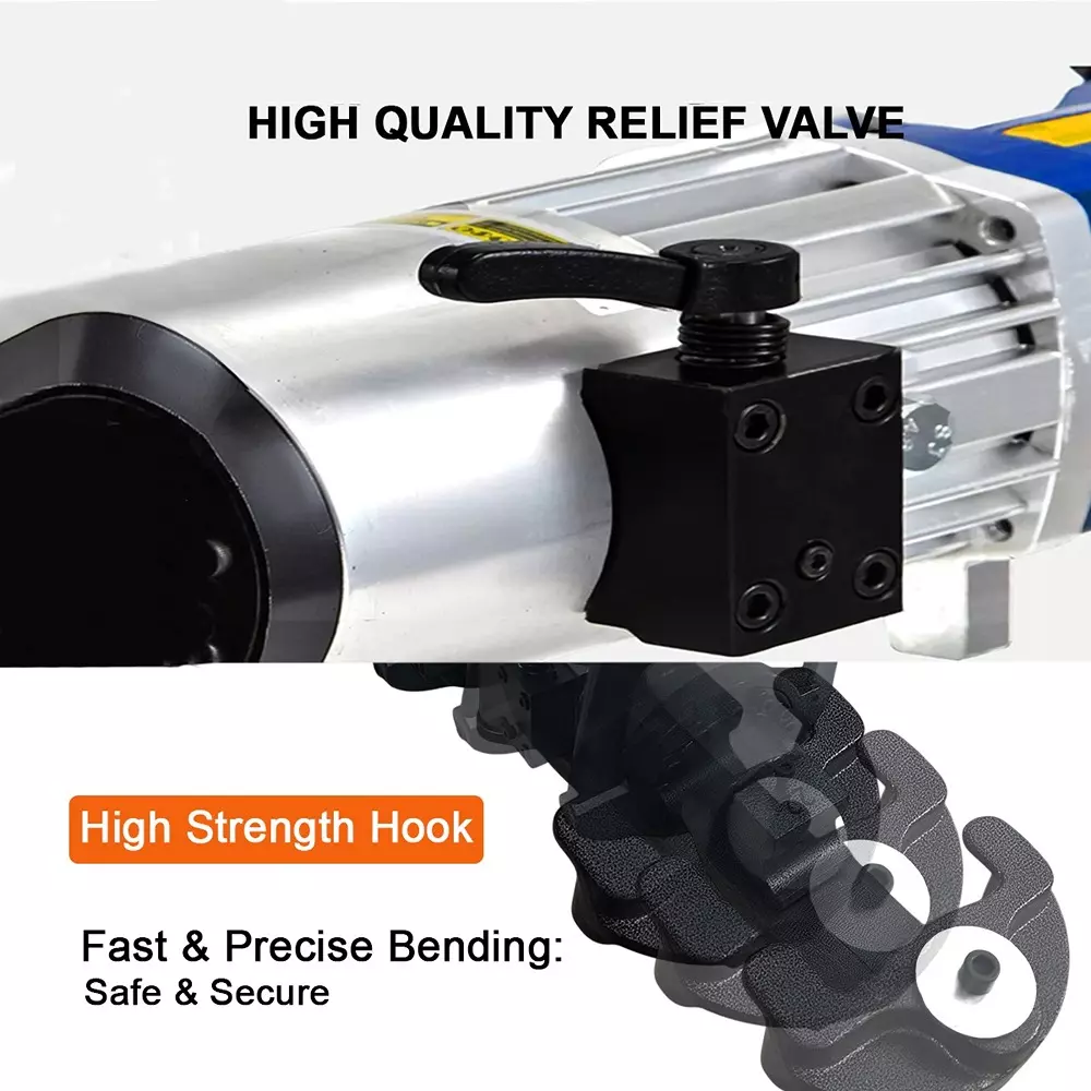 Voltz Hydraulic Rebar Bender & Straightener 2 kW Power Rating and 16 mm – 28 mm Dia. Bars, RB-28