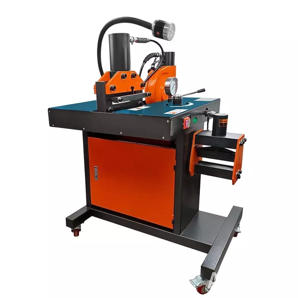 Voltz Portable Busbar Processing Machine 750 W Power Rating, 700 Kg/cm² Output Pressure and 35 Ton Cutting Force, VZB-200