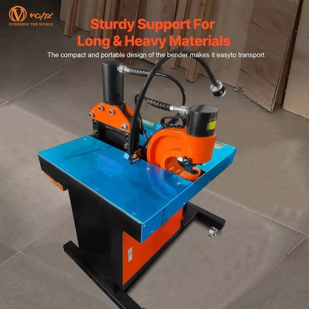 Voltz Portable Busbar Processing Machine 750 W Power Rating, 700 Kg/cm² Output Pressure and 35 Ton Cutting Force, VZB-200