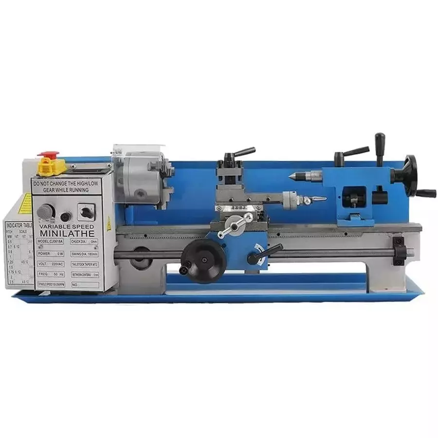 Buyohlic International CNC Mini Lathe Machine Bench Top Mount and Size 7x14 inch, NJ-4XF5-YJCS