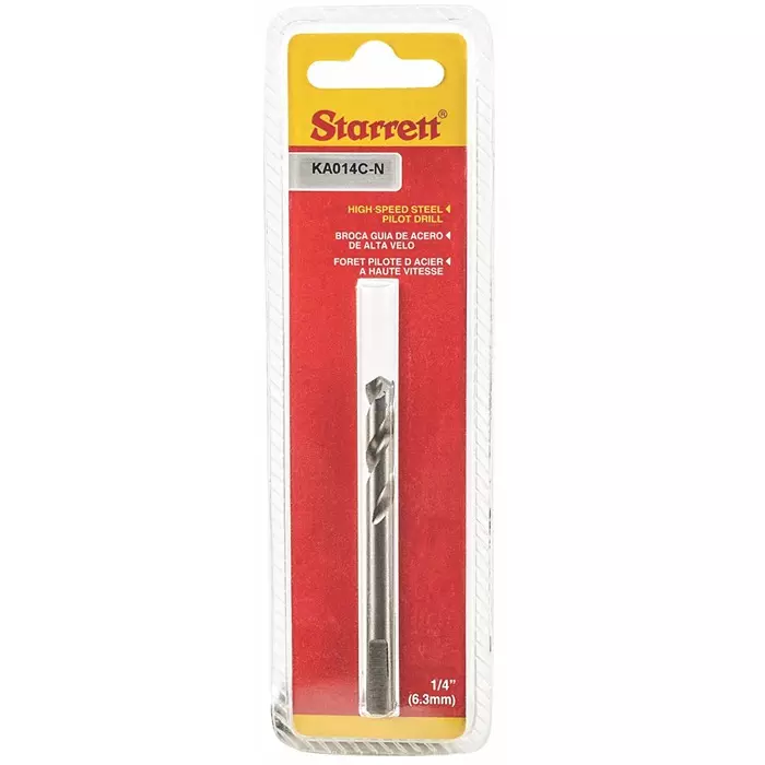 Starrett KA014C Series Steel Pilot Drill for Metal 79 mm Overall, AY210
