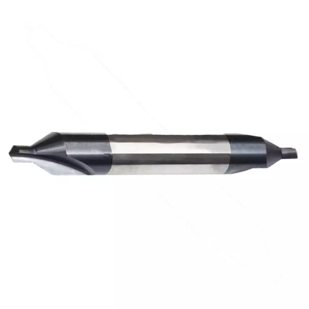 MIRANDA TOOLS Solid Carbide Centre Drill DIN 333 Standard Type A Bright Finish, Pilot Diameter 3.15 mm and Body Diameter 8 mm
