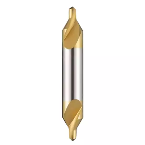 REZKA HSS Centre Drill Tin And Golden Coating 100 mm Length 2.5 x 6.3 mm