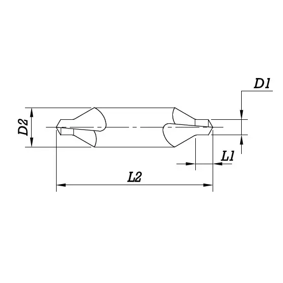 Indian Tools BS-1 HSS Centre Drill As Per BS 328 (Part 2) 1950 3/64 inch (1.19 mm) Pilot Diameter and 1/8 inch (3.17 mm) Body Diameter