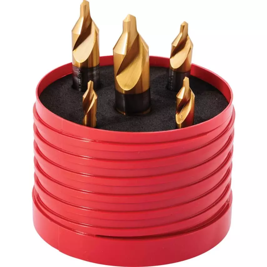 Swiss Tech Centre Drill Set Standard Length High Speed Steel Plain Cutting Style