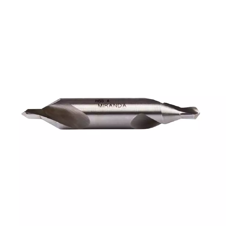 MIRANDA TOOLS HSS Center Drill Type A DIN 333, Pilot Diameter 4 mm & Body Diameter 10 mm