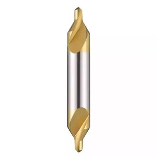REZKA HSS Centre Drill Tin And Golden Coating 100 mm Length 3.15 x 8 mm (Pack of 3 Pcs)