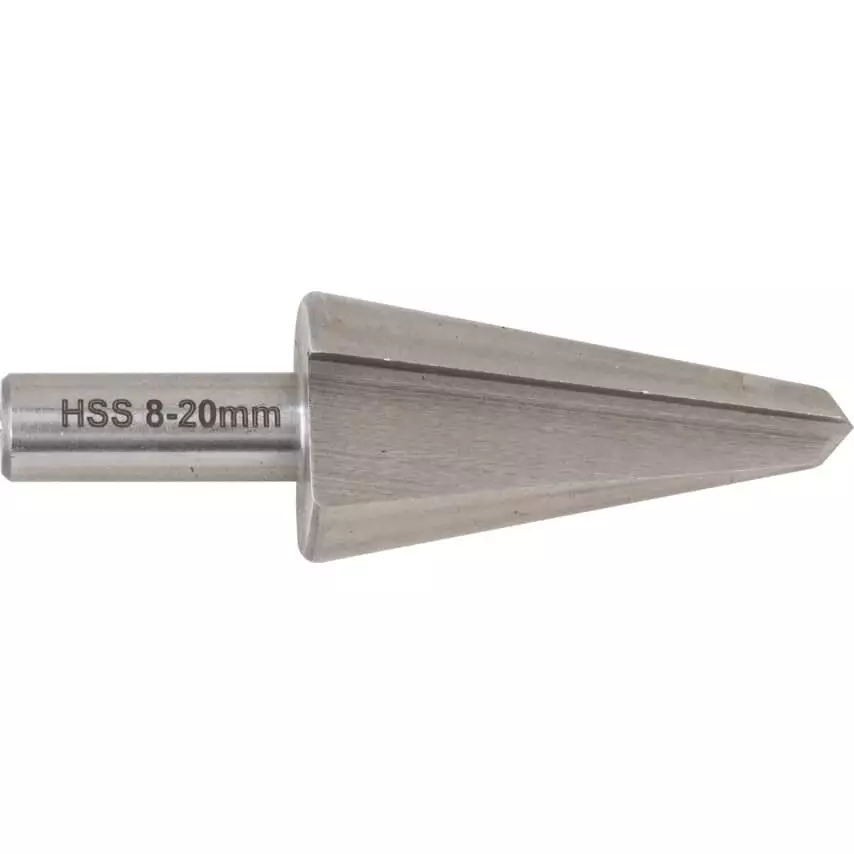 Sherwood Step Drill 66 mm Overall Length 8 mm Shank Diameter Uncoated Finish High Speed Steel, SHR0191110K
