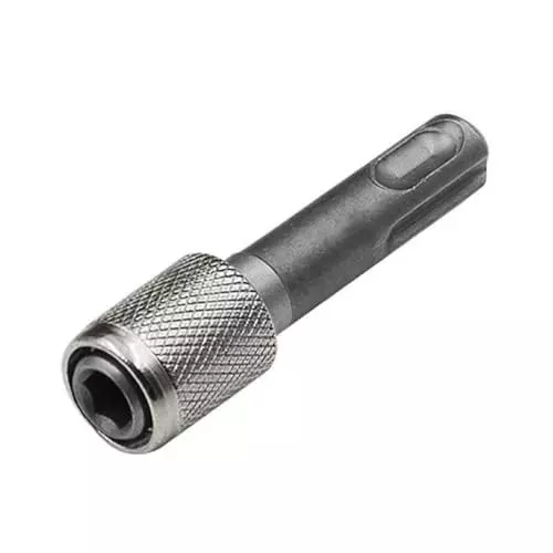 GENERIC 6.35 mm (1.4 inch) Hammer Drill Adapter Round to Hex Shank Converter Metal Connecting Rod