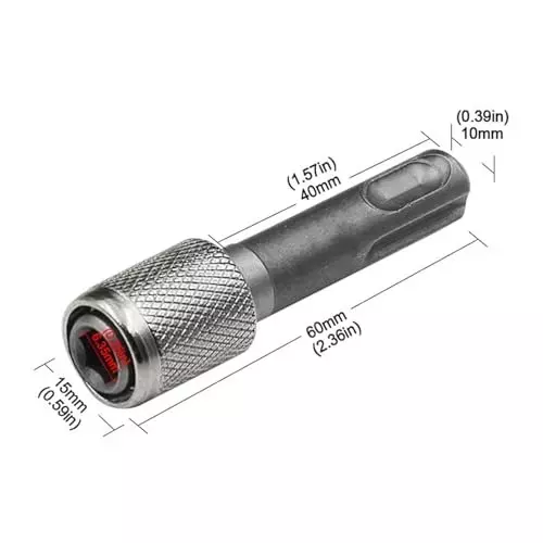 generic-635-mm-14-inch-hammer-drill-adapter-round-to-hex-shank-converter-metal-connecting-rod