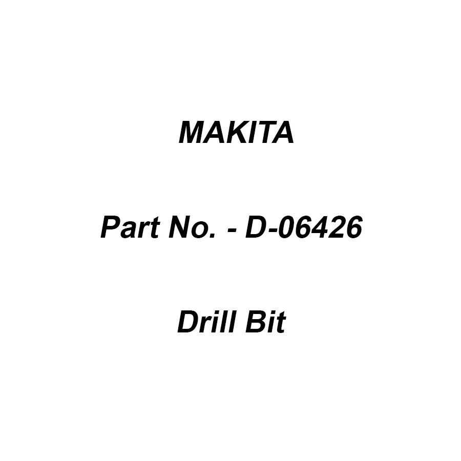 Makita 6.25X101 HSS Drill Bit, D-06426 (Set of 10 Pcs)