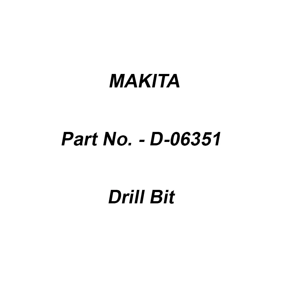 Makita 4.5X80 HSS Drill Bit, D-06351 (Set of 10 Pcs)