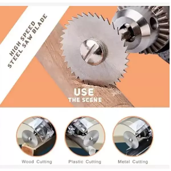 DY TOOLS Metal Cutting Disc High Speed Steel 3.2 mm Shank Size for Wood Cutting (Pack of 6)