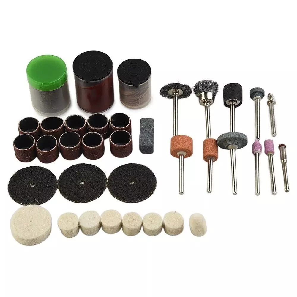 DY TOOLS Rotary Accessories Kit 120 Medium Grit for Angle Grinder (Pack of 105)