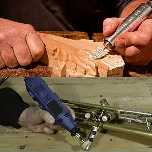 DY TOOLS Rotary Accessories Kit 120 Medium Grit for Angle Grinder (Pack of 105)