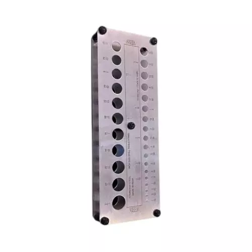 GENERIC Drill Tools Stand 1-13 mm Stainless Steel Numbered Slot Holder for Workbench