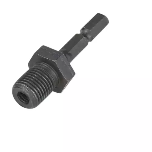GENERIC Drill Chuck Adapter 6.35 mm (1/4 inch) Hex Shank to 12.7 mm (1/2 inch) Thread with Reverse Screw Drill Accessory