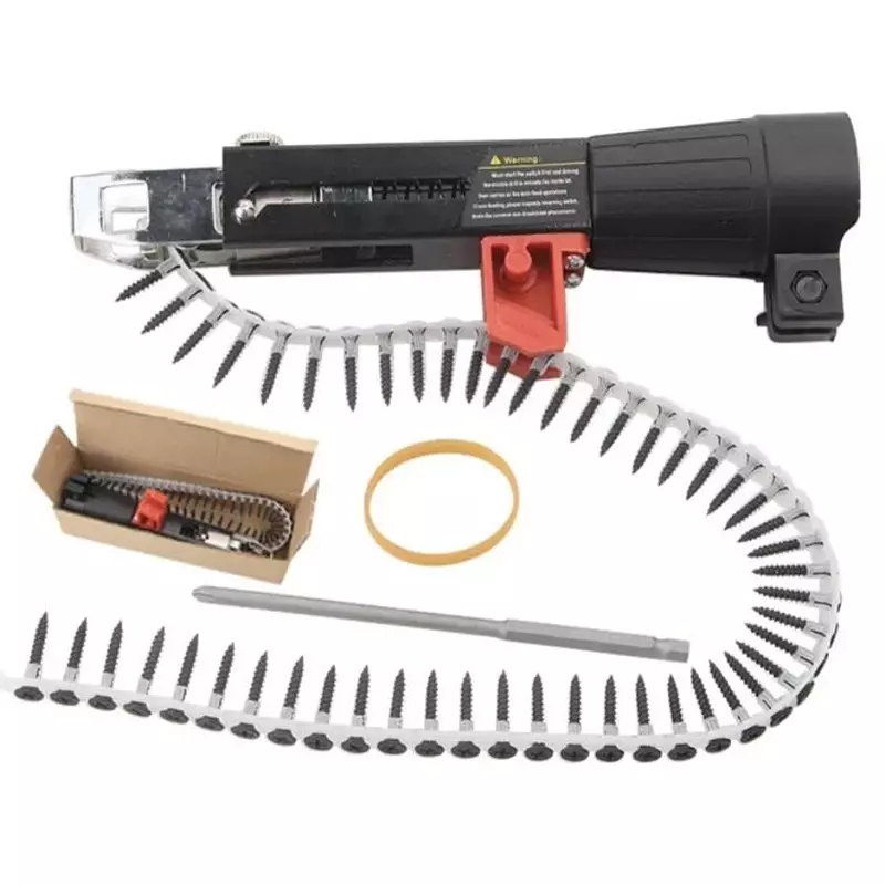 DY TOOLS Automatic Chain Drywall Screw Gun Attachment Aluminium & Rubber for Electric Drill