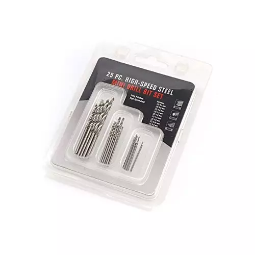 YADAV 25 Pcs Mini Micro Drill Bits High-Speed 0.5–3 mm Size