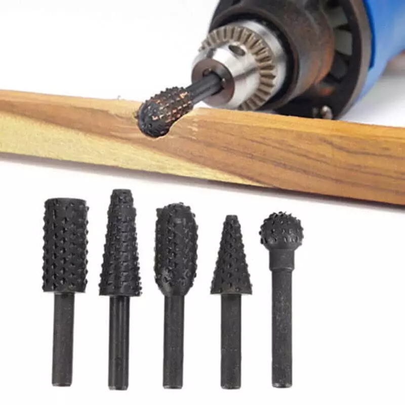 YADAV Wood Carving Drill Bits Set For Dremel Rotary Tools (Set of 5)