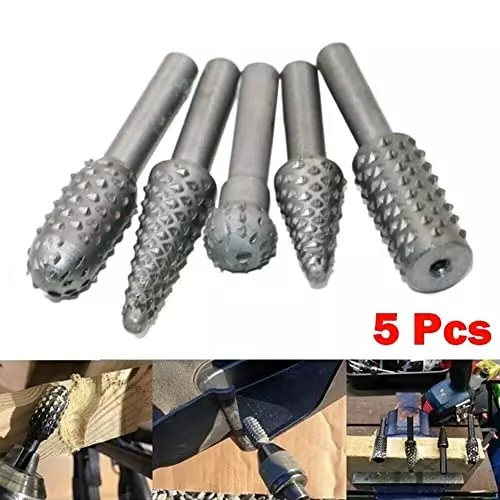 YADAV Wood Carving Drill Bits Set For Dremel Rotary Tools (Set of 5)