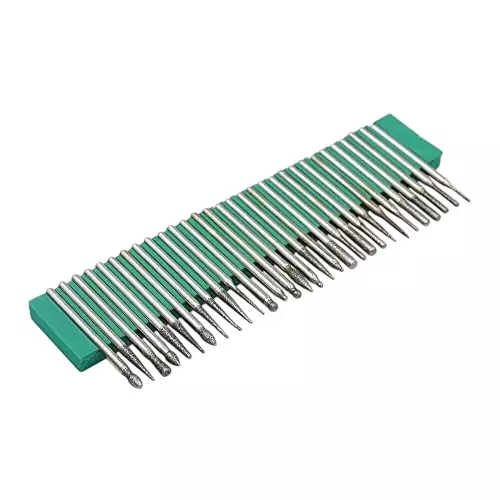 YADAV Diamond Burr Drill Bits Set Rotary Tool Accessories for Carving & Fine Detail Work