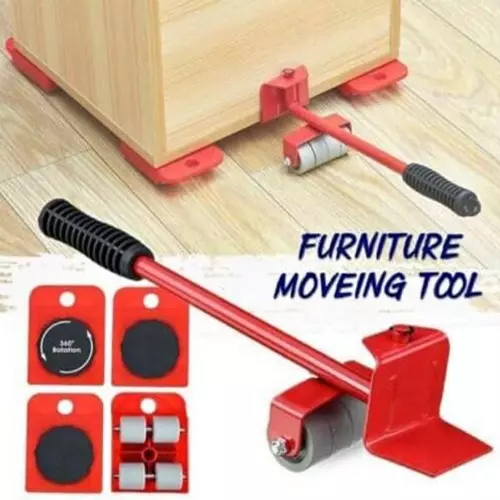 DY TOOLS Heavy Furniture Moving System Lifter Kit with 4 Pcs Slider Pad Roller Move Tool 150 Kg Max Load-Bearing Capacity