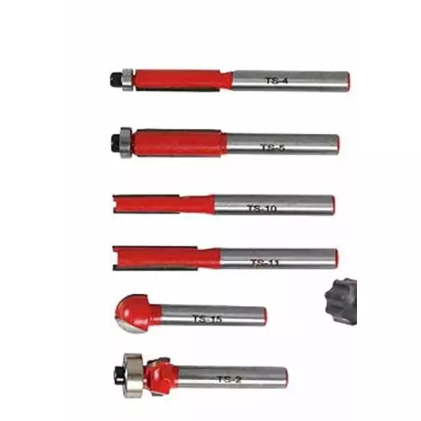 YADAV 6 Pcs High-Speed Router Bit Set 6.35 mm Stable Alloy Woodworking Bits
