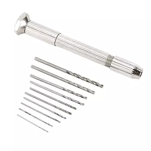 YADAV HSS Pin Vise Hand Drill Bits Set Spiral Twist Bits (0.8 to 3 mm) for PCB & Electronics