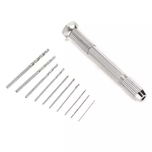 YADAV HSS Pin Vise Hand Drill Bits Set Spiral Twist Bits (0.8 to 3 mm) for PCB & Electronics