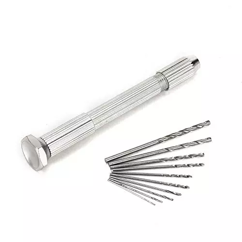 YADAV HSS Pin Vise Hand Drill Bits Set Spiral Twist Bits (0.8 to 3 mm) for PCB & Electronics