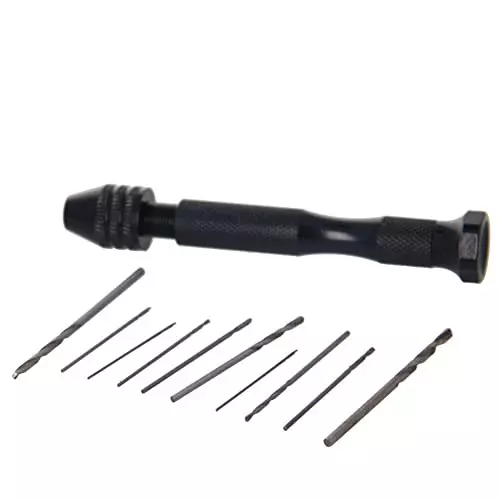 YADAV 25 Pcs Micro Twist Drill Bit Set 0.5 to 3 mm Aluminum Hand Drill with Keyless Chuck