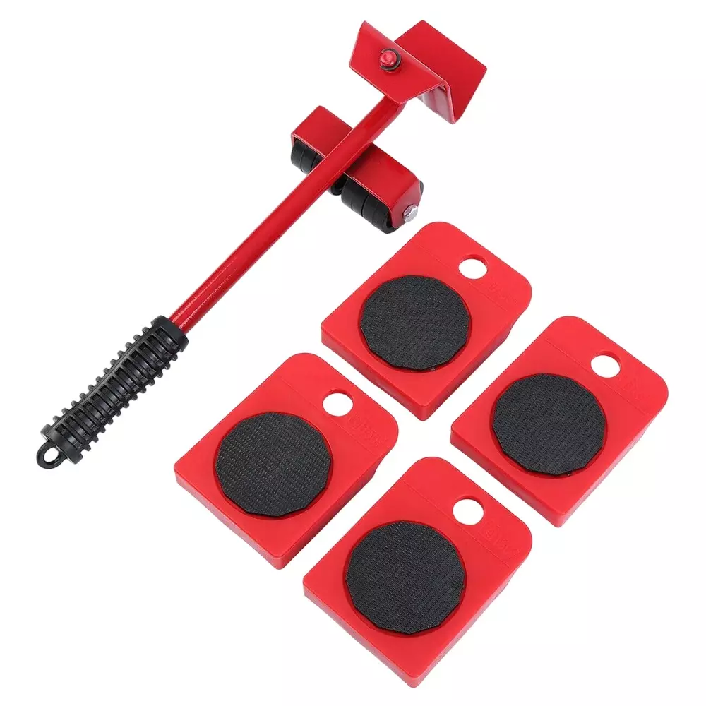 DY TOOLS New Heavy Furniture Moving System Lifter Kit with 4 Pcs Slider Pad Roller Move Tool 150 Kg Max Load-Bearing Capacity