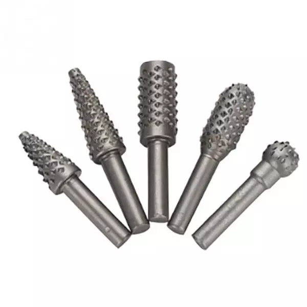 YADAV Wood Carving Rotary Burr Set 6 mm Shank Carbon Steel Drill Bits (Set of 5)